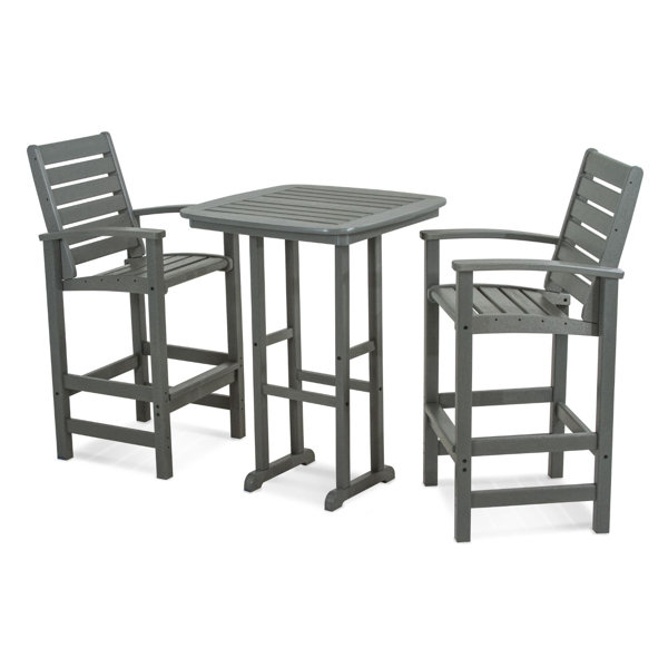 POLYWOOD® Signature Square 2 Person Outdoor Dining Set & Reviews